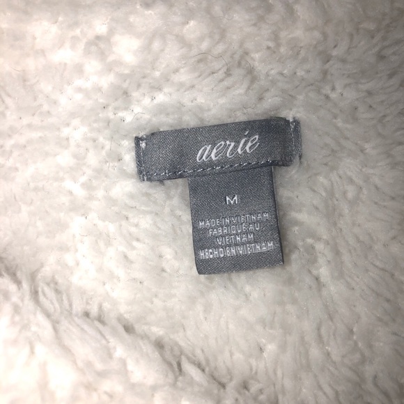 Aerie Fuzzy Quarter Zip Sweatshirt - Picture 4 of 4